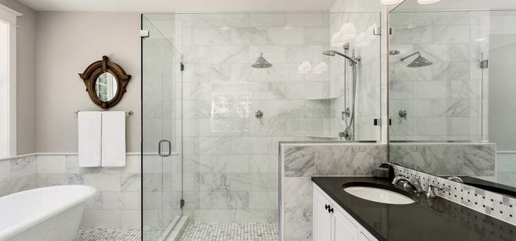 bathroom shower door installation in Wellington