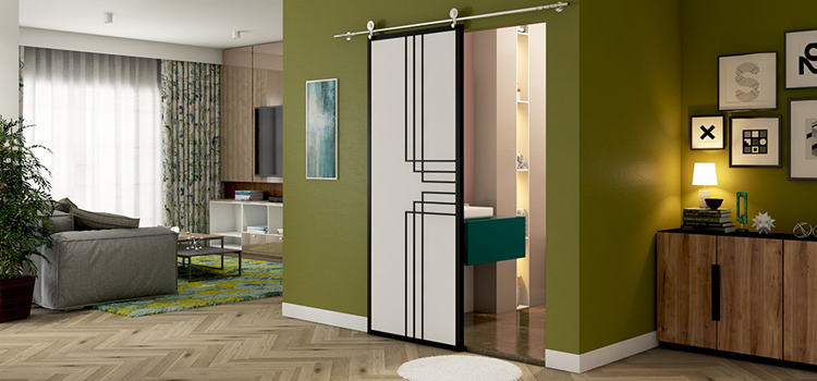 sliding bathroom door installation in Wellington